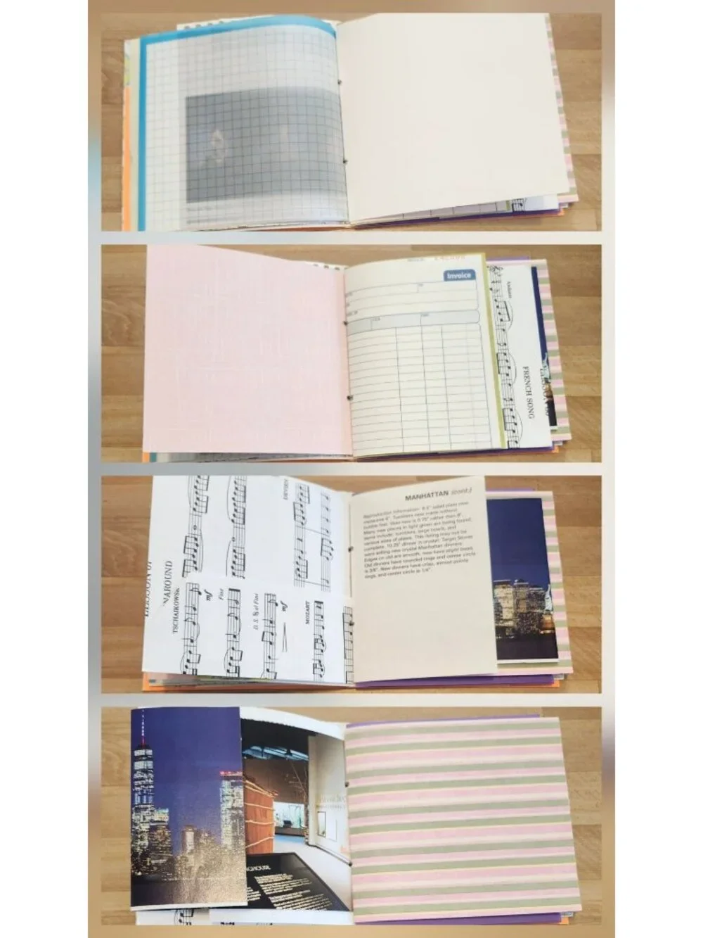 Colorful Floral Junk Journal Handmade 96 pages